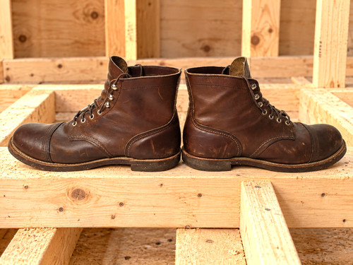 Red wing iron ranger boots - red,