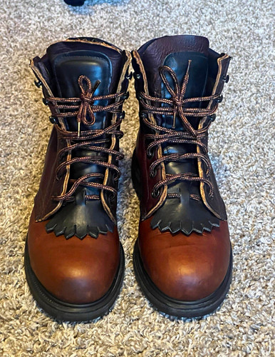 Vintage red wing steel toe - red,