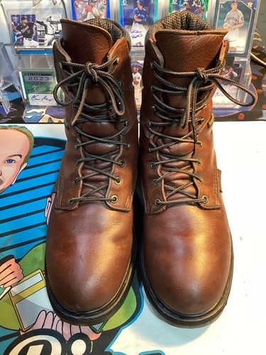 Red wing brown leather - red,