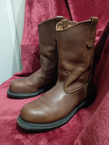 Men red wing pull boots - red,