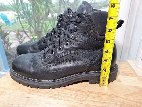 Red wing black leather boot - red,